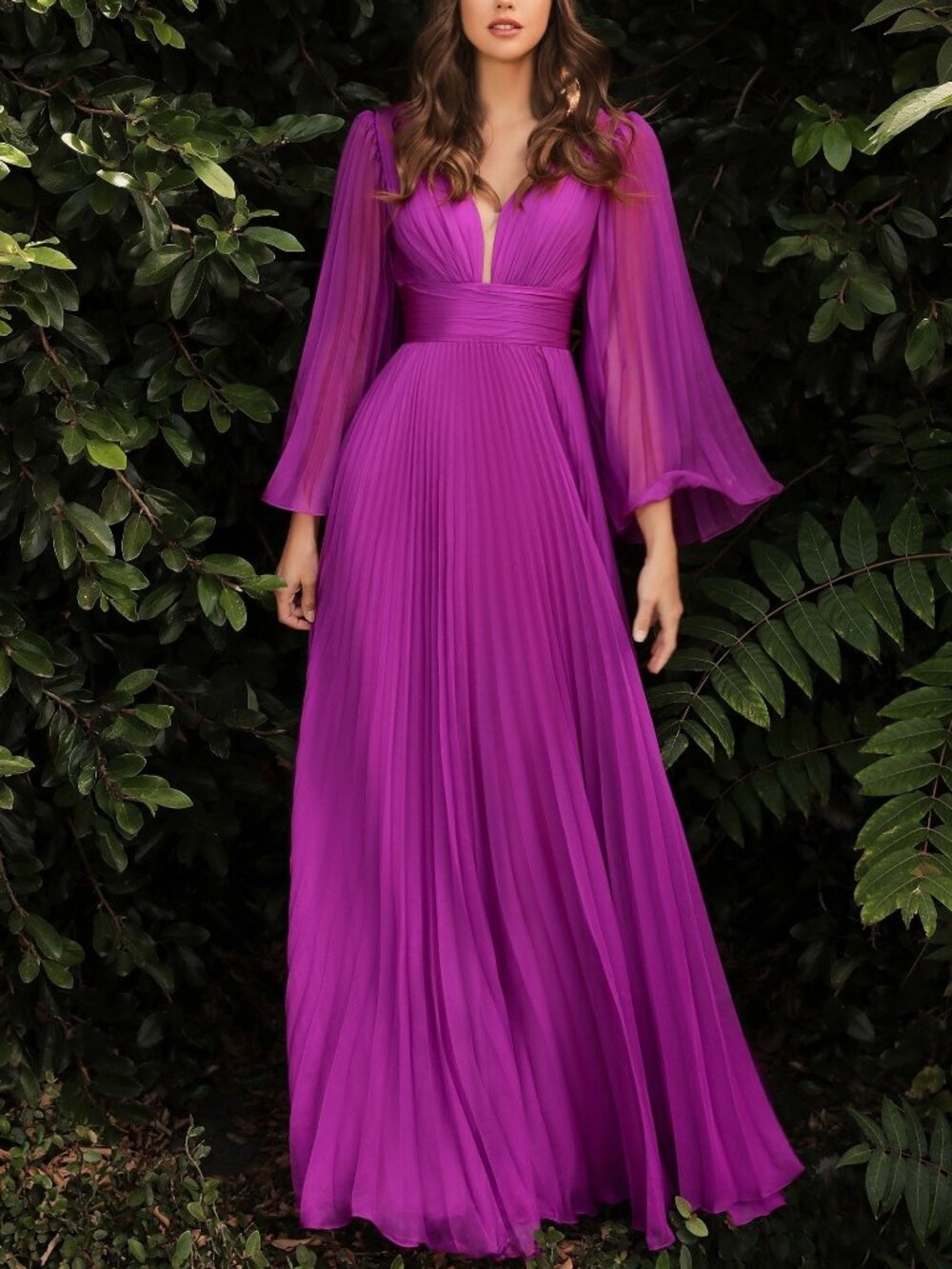 FORMAL DRESS. NEW SIZE 16 ORCHID PURPLE LONG SLEEVE PARTY EVENING WEDDING GUEST